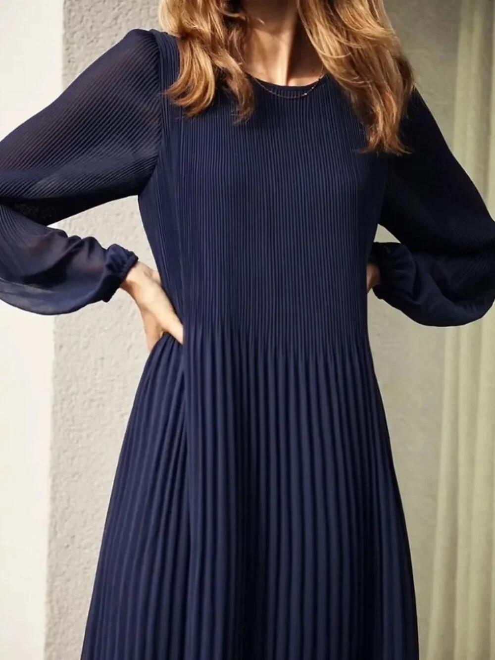 ARITZIA Wilfred Daydreamer Maxi Dress in Navy Blue NWOT